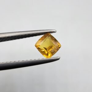 Natural Yellow Sapphire (Pukhraj) – Weight 0.69 Carat – Madagascar Origin Gemstone
