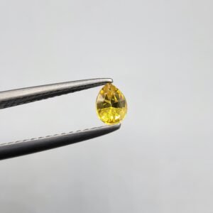 Natural Yellow Sapphire (Pukhraj) – Weight 0.26 Carat – Madagascar Origin Gemstone