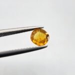 Natural Yellow Sapphire (Pukhraj) – Weight 0.70 Carat – Madagascar Origin Gemstone