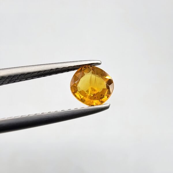 Natural Yellow Sapphire (Pukhraj) – Weight 0.70 Carat – Madagascar Origin Gemstone