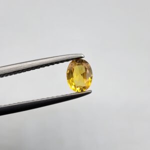 Natural Yellow Sapphire (Pukhraj) – Weight 0.48 Carat – Madagascar Origin Gemstone