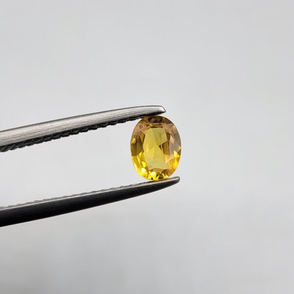Natural Yellow Sapphire (Pukhraj) – Weight 0.48 Carat – Madagascar Origin Gemstone