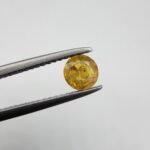 Natural Yellow Sapphire (Pukhraj) – Weight 0.42 Carat – Madagascar Origin Gemstone