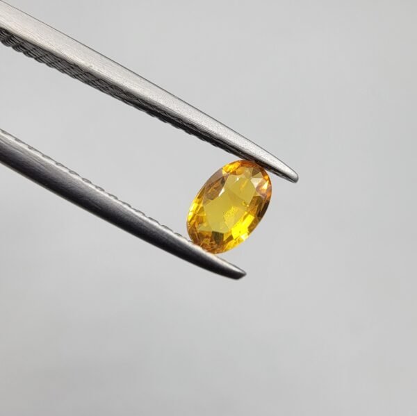 Natural Yellow Sapphire (Pukhraj) – Weight 0.41 Carat – Madagascar Origin Gemstone