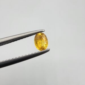Natural Yellow Sapphire (Pukhraj) – Weight 0.39 Carat – Madagascar Origin Gemstone