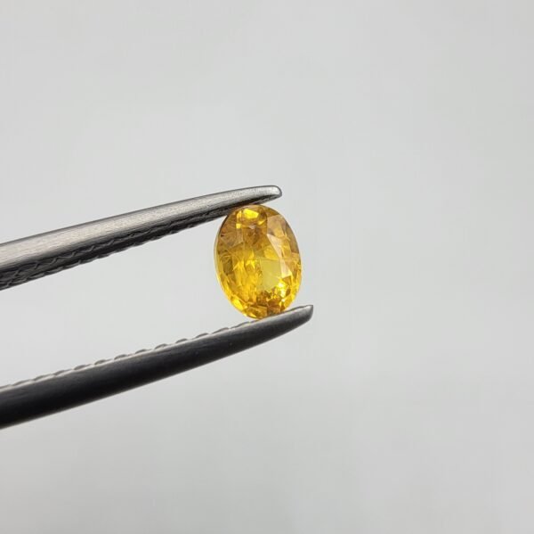 Natural Yellow Sapphire (Pukhraj) – Weight 0.39 Carat – Madagascar Origin Gemstone