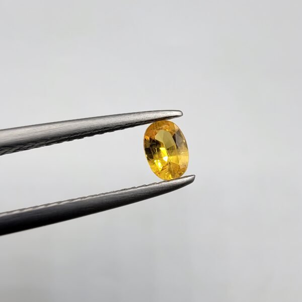 Natural Yellow Sapphire (Pukhraj) – Weight 0.32 Carat – Madagascar Origin Gemstone