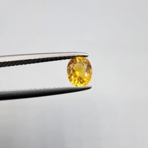 Natural Yellow Sapphire (Pukhraj) – Weight 0.62 Carat – Madagascar Origin Gemstone