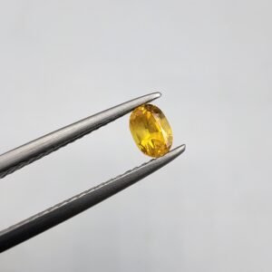 Natural Yellow Sapphire (Pukhraj) – Weight 0.52 Carat – Madagascar Origin Gemstone
