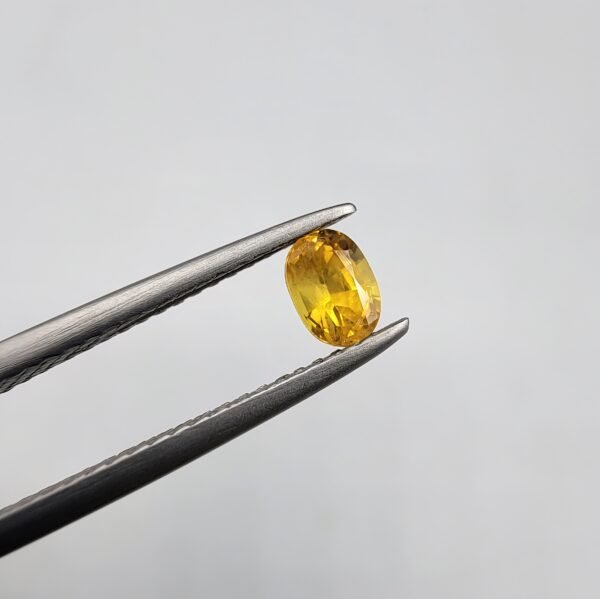 Natural Yellow Sapphire (Pukhraj) – Weight 0.52 Carat – Madagascar Origin Gemstone