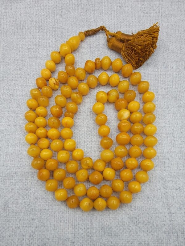 Natural Baltic Amber Tasbeeh (Misbah) – 99 Beads – 76 Grams | German Origin