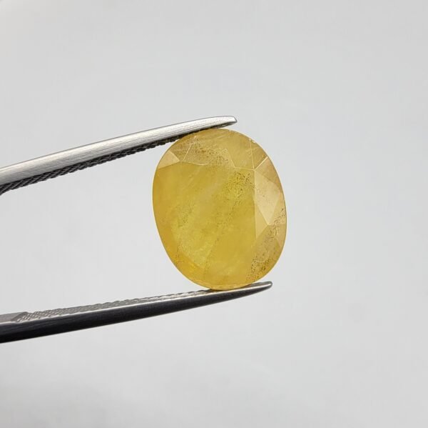 Natural Yellow Sapphire – 6.57 Carat | African Origin Gemstone