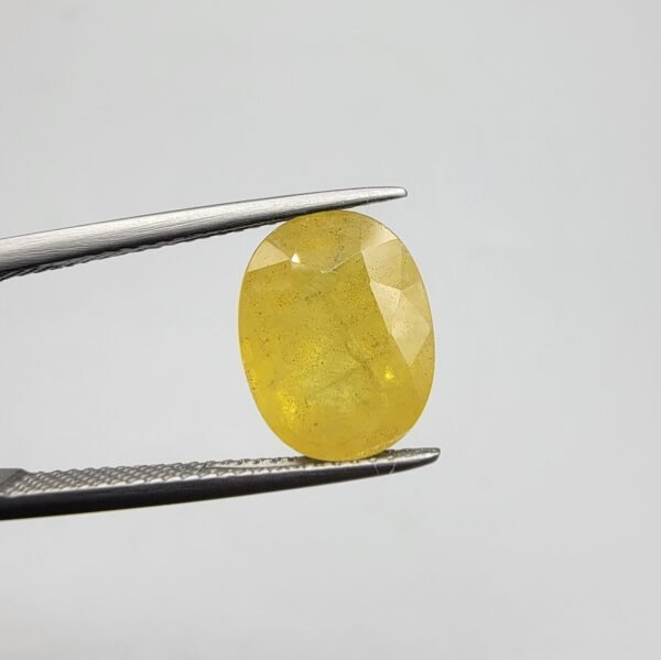 Natural Yellow Sapphire – 6.37 Carat | African Origin Gemstone
