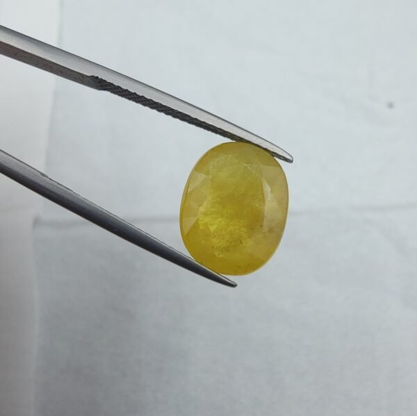Natural Yellow Sapphire – 6.17 Carat | African Origin Gemstone