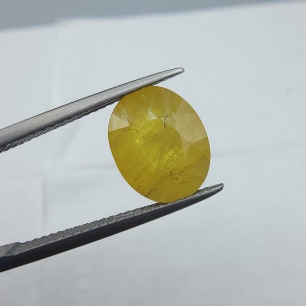 Natural Yellow Sapphire – 5.29 Carat | African Origin Gemstone