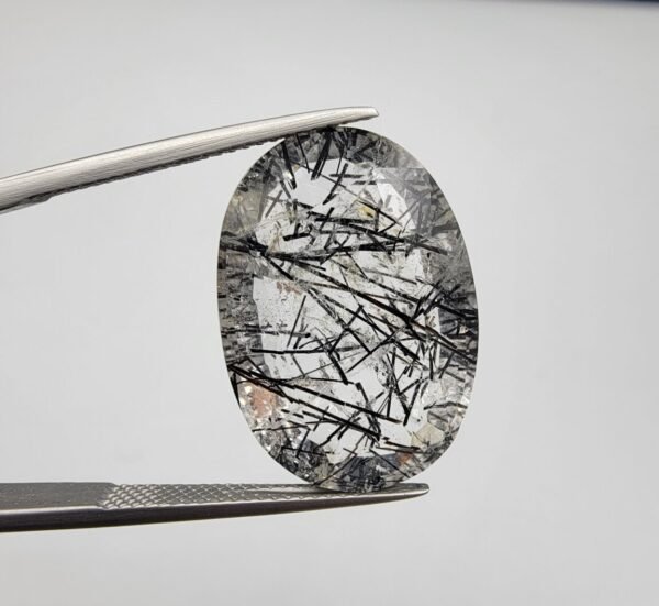 Natural Rutilated Quartz (Moh-e-Najaf) – 19.24 Carat – Iraq (Najaf) Origin – Oval Cut Gemstone