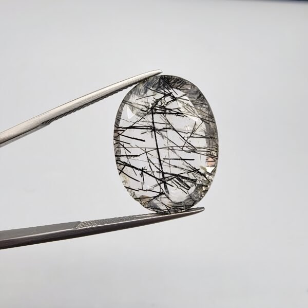 Natural Rutilated Quartz (Moh-e-Najaf) – 16.75 Carat – Iraq (Najaf) Origin – Oval Cut Gemstone