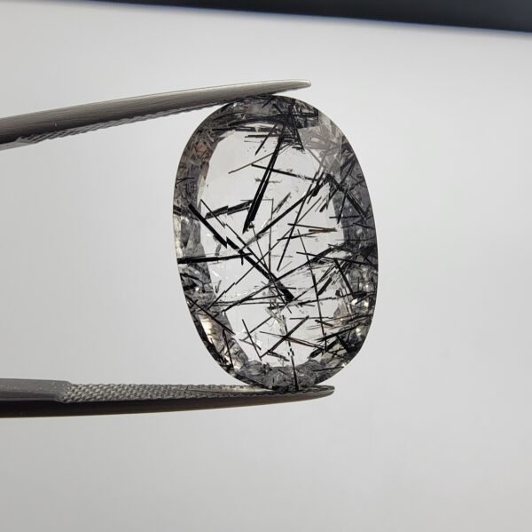 Natural Rutilated Quartz (Moh-e-Najaf) – 17.49 Carat – Iraq (Najaf) Origin – Oval Cut Gemstone