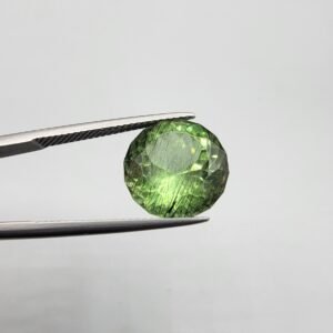 Natural Rutilated Peridot (Zabarjad) – 9 Carat – Kohistan Valley Pakistan – Round Cut