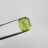 Natural Rare Peridot with Spider Web Inclusions - 5.29 Carat, Emerald Shape