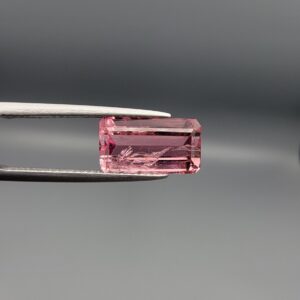 Natural Rubellite Pink Tourmaline – Weight 5.56 Carat – Emerald Cut – Mozambique Origin Gemstone