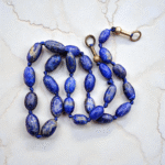 Natural Lapis Lazuli (Lajward) String – 56 Grams – Premium Afghan Blue Stone Beads