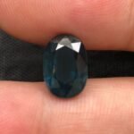 Natural Teal Blue Sapphire 4.74 Carat – Oval Cut – Australia Origin Gemstone