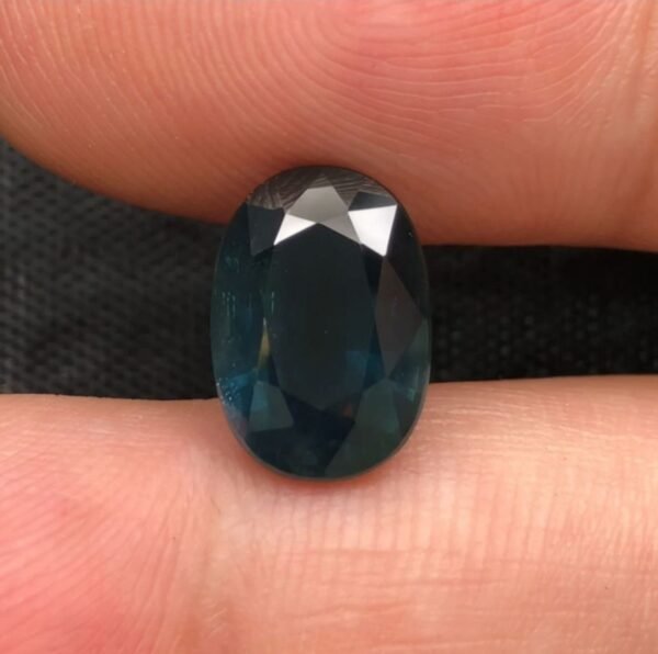 Natural Teal Blue Sapphire 4.74 Carat – Oval Cut – Australia Origin Gemstone