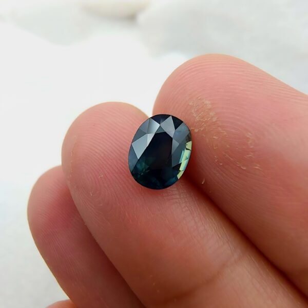 Natural Teal Blue Sapphire 2.15 Carat – Oval Cut – Australia Origin Gemstone