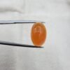 14.48 Carat Natural Carnelian Agate Yemeni Aqeeq stone oval cabochon from Yemen