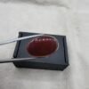 17.66 Carat Natural Carnelian Agate Yemeni Aqeeq stone oval cabochon from Yemen