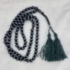 Natural Black Banded Agate (Sulemani Aqeeq) Tasbeeh – Adjustable Macrame Closure – 100 Beads – Origin Egypt