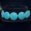 135.50 Carat Natural Arizona Turquoise (Feroza) Bracelet – Sterling Silver