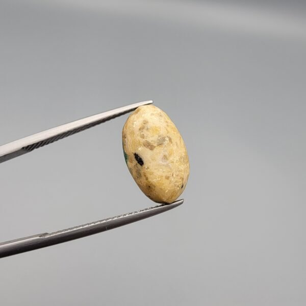 4.25 Carat Natural Iranian Neyshabur Turquoise Feroza stone oval shape with natural matrix