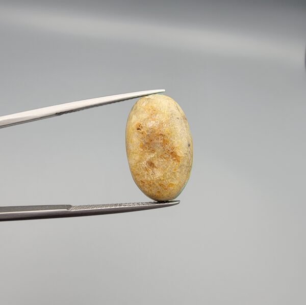 13.02 Carat Natural Iranian Neyshabur Turquoise Feroza stone oval shape with natural matrix