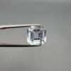 Natural Aquamarine 5.70 Carat Emerald Step Cut Very Light Blue Certified Gemstone