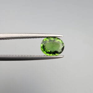 Natural Green Tourmaline – 0.82 Carat – GGI Certified | Vivid Forest Green | Oval Brilliant Cut | Brilliant Gemstone