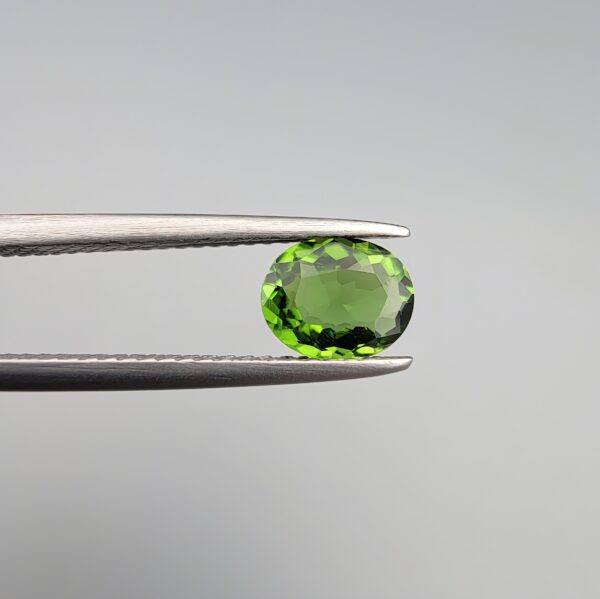 Natural Green Tourmaline – 0.82 Carat – GGI Certified | Vivid Forest Green | Oval Brilliant Cut | Brilliant Gemstone