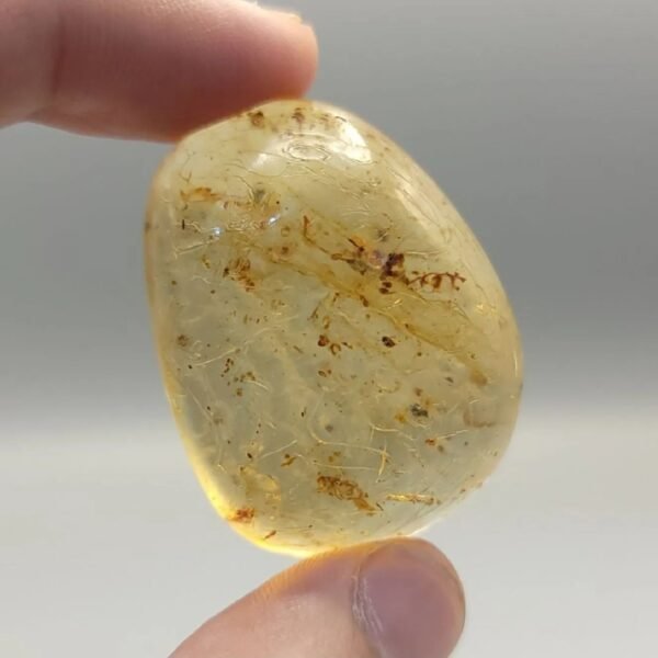 Natural Copal (The Young Amber) – 74.61 Grams – Rare Translucent Gem with Organic Inclusions | Authentic Fossil Resin | Brilliant Gemstone