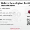Natural Red Ruby – 0.62 Carat – GGI Certified Emerald & Step Cut | Premium Corundum for Custom Jewelry | Brilliant Gemstone