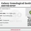 GGI certified 0.82 carat natural green tourmaline featuring an oval brilliant cut with exceptional transparency and vivid forest green color.