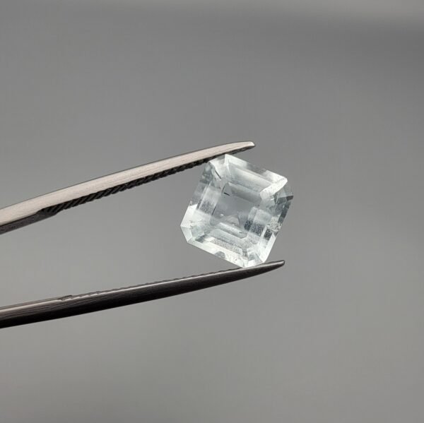 Natural Aquamarine (Beruj) – 2.81 Carat – Authentic Shigar Valley (Pakistan) Origin | Precision Emerald Cut | High Clarity Gemstone | Brilliant Gemstone