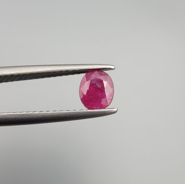 Natural Afghanistan Ruby (Yaqoot) – 0.53 Carat – Authentic Kabul City Origin | Oval Cut | Unique Mountain Texture | 100% Earth-Mined Red Gemstone