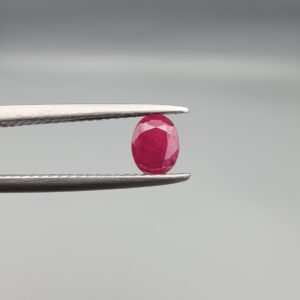 Natural Afghanistan Ruby (Yaqoot) – 0.50 Carat – Authentic Kabul City Origin | Oval Faceted Cut | Earth-Mined Red Gemstone | Genuine Untreated Ruby