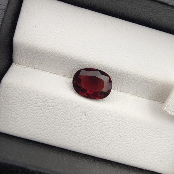 Natural Garnet – Weight 2.76 Carat – Origin Madagascar – Oval Cut | Deep Red | Brilliant Gemstone