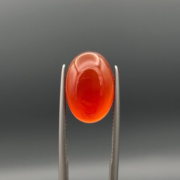 Natural Yemeni Carnelian Agate (Aqeeq) – 8.13 Carat – Oval Cabochon | Premium Red (Surkh) | Brilliant Gemstone
