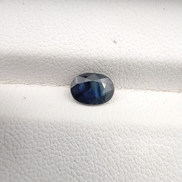 Natural Teal Blue Sapphire (Neelam) – Weight 0.83 Carat – Kanchanaburi (Thailand) – Oval Shape