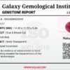 Natural purplish red ruby oval mixed cut gemstone 9.05 carat from Mozambique with GGI certification