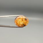 15.12 Carat Natural Yemeni Carnelian Agate – Dual-Pattern Eye Cloud Sulemani Aqeeq – Multi-Color Oval Gemstone