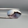 Natural Sulemani Agate oval cabochon 13.15 carat with black band and sparkling druzy quartz crystal window from Iran